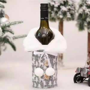 🎄Christmas Festive Wine Bottle Cover Grey